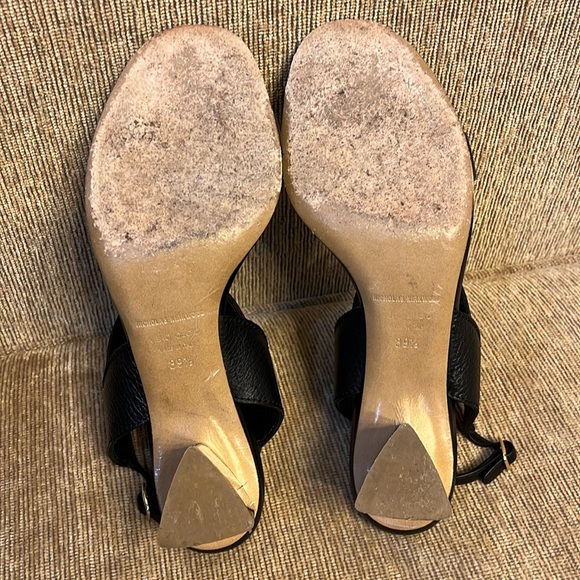 Nickolas Kirkwood black sandals with gold heel - Picture 7 of 8